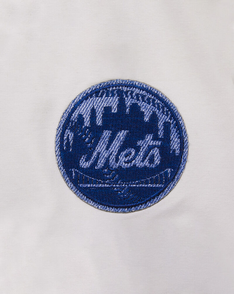 PRO STANDARD New York Mets Varsity Blues Boxy Tee  LNMA39037-LIN cream 4