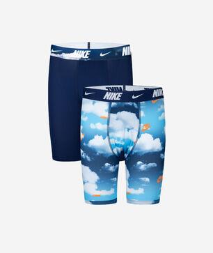 Big Kids' 2PK Printed Long Boxer Briefs