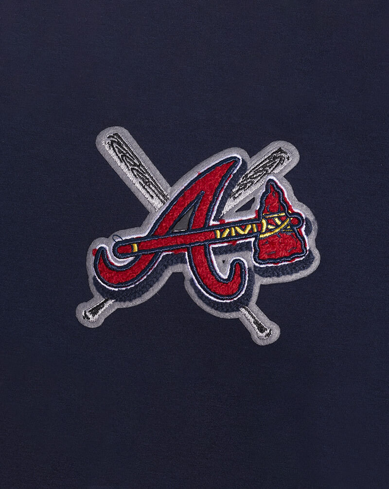 PRO STANDARD Atlanta Braves Mash Up Boxy Tee  LABA35143-MDN Blue 2