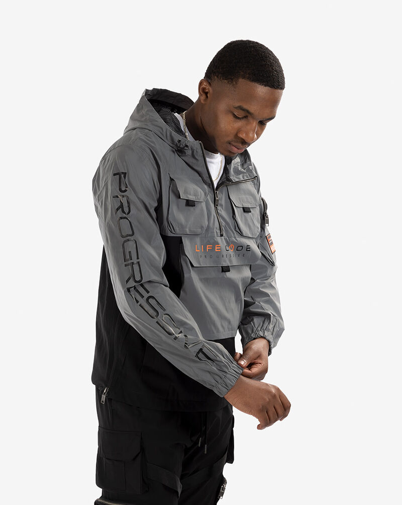Life Code Nylon Tactical Windbreaker 13J03-SV Grey 2