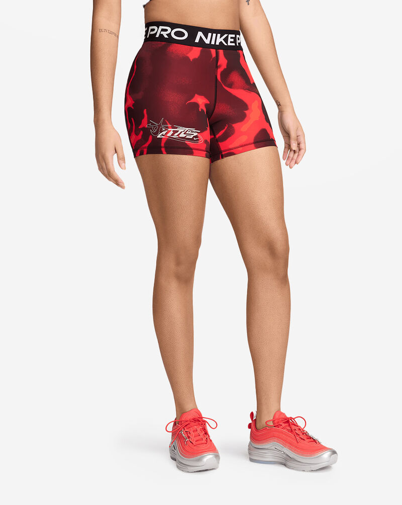 Nike Megan Thee Stallion Women's Mid-Rise 5" Biker Shorts FZ0465-010 Red 1