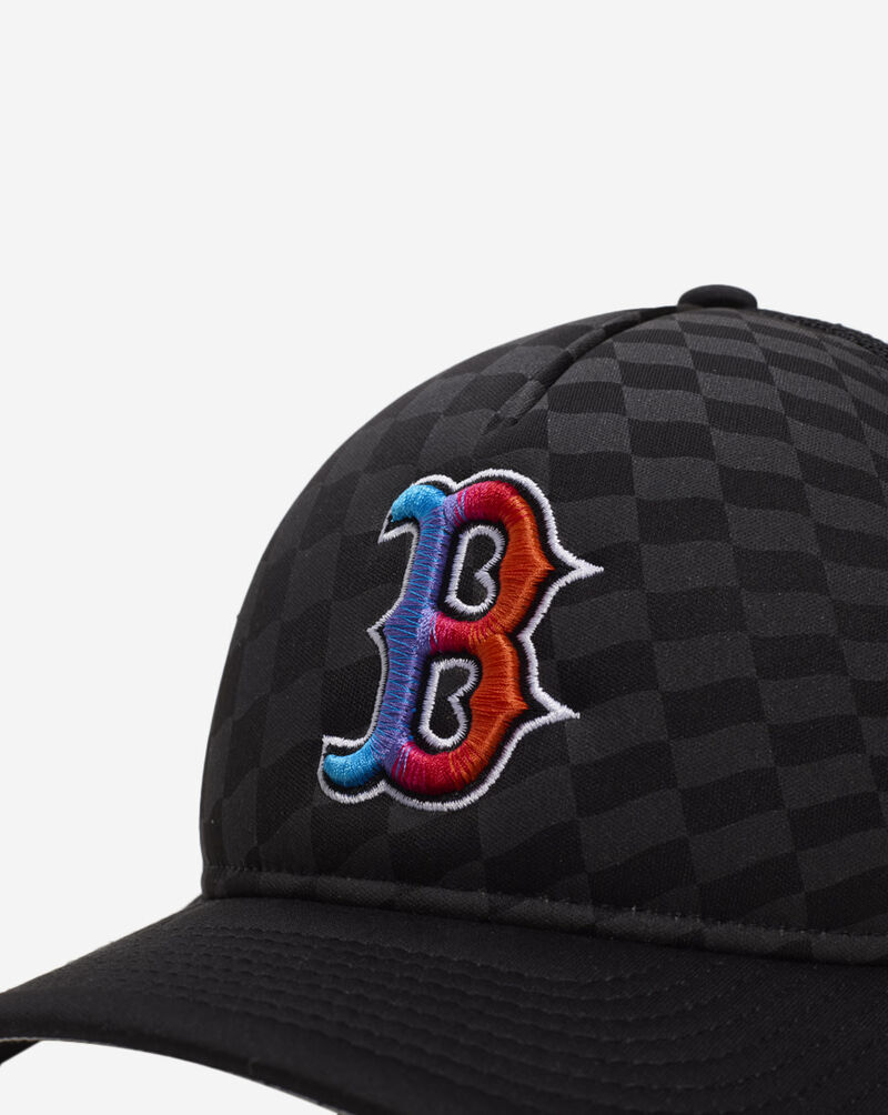 New Era 9Forty A-Frame Boston Red Sox Raceway Snapback Hat 60641194 Black 2
