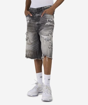 Skater Fit Denim Shorts