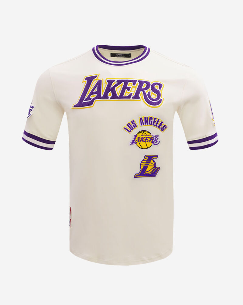 PRO STANDARD Los Angeles Lakers Retro Classic Double Knit Tee BLL156002-EPU cream 1
