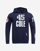 PRO STANDARD New York Yankees Gerrit Cole #45 Classic Player Double Knit Pull Over Hoodie  LNY5315895-MDN Blue 1