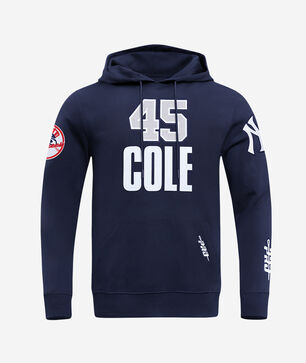 New York Yankees Gerrit Cole #45 Classic Player Double Knit Pull Over Hoodie 