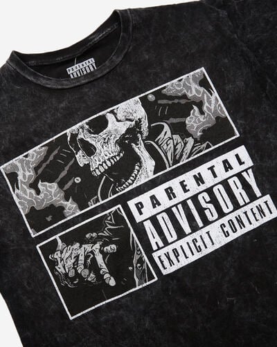 Skeleton Parental Advisory Tee Skeleton Parental Advisory Tee