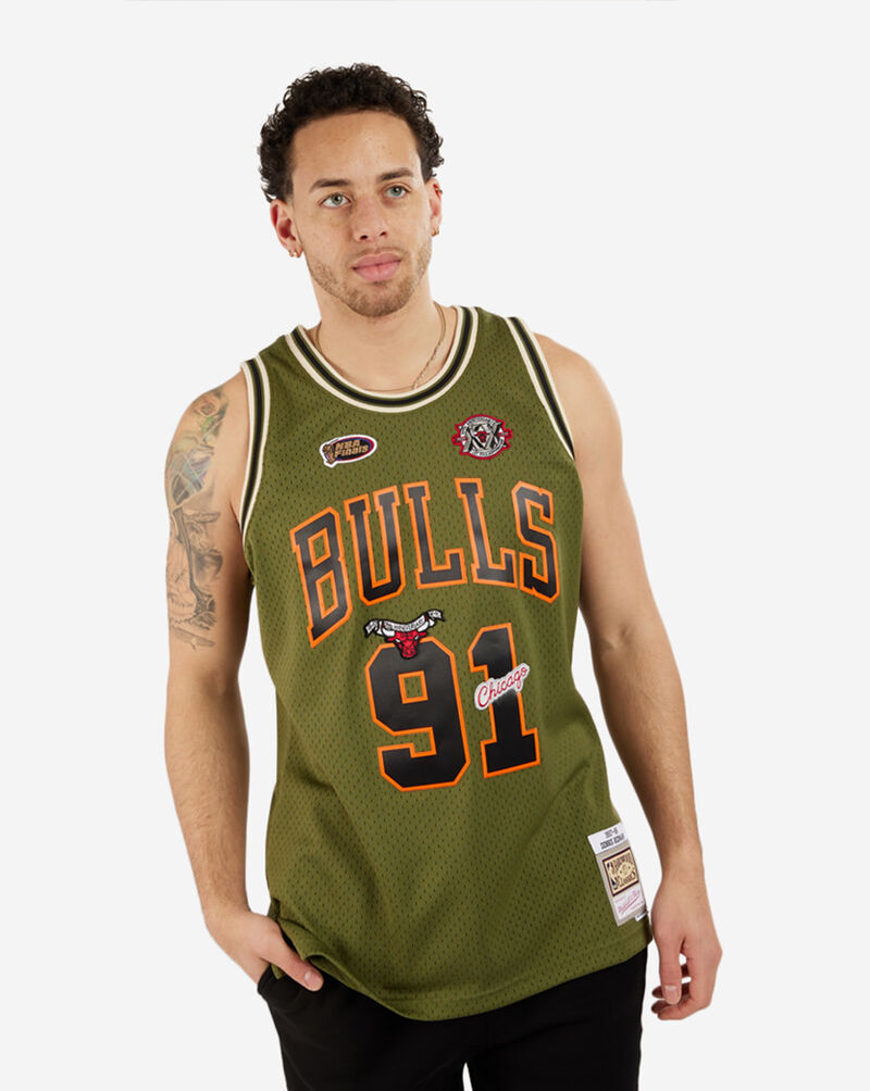 Mitchell & Ness Chicago Bulls Dennis Rodman 1997-98 Swingman Jersey SMJY4847-CBU97DRDDKGN Green 1
