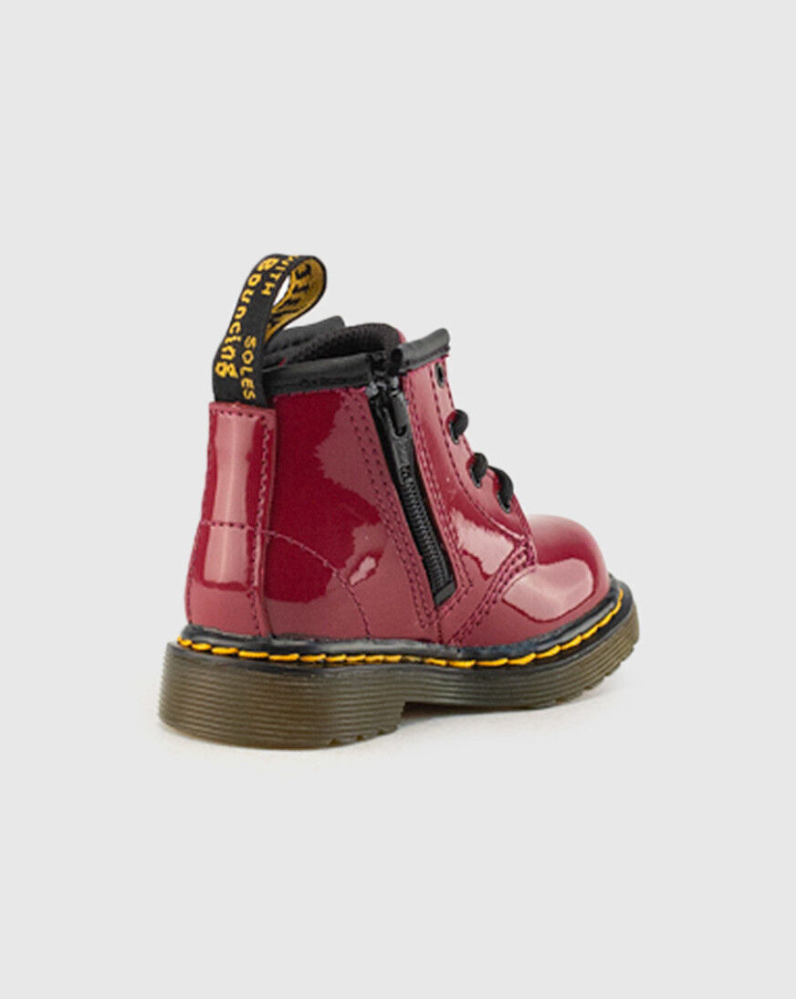 red infant boots
