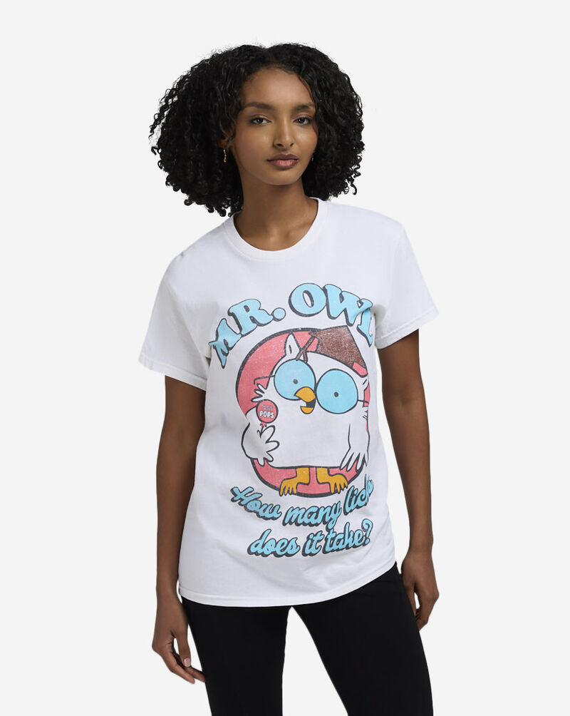 Graphic Tees Mr. Owl How Many Tee TOOT573-NATURAL White 1