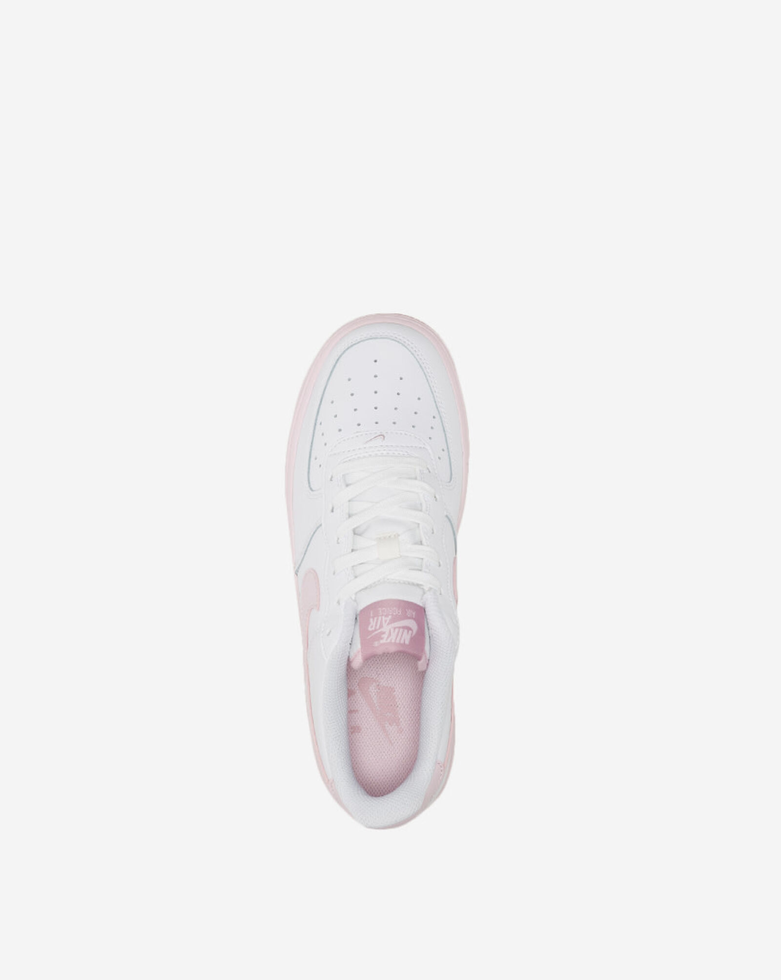 grade school pink and white air force 1