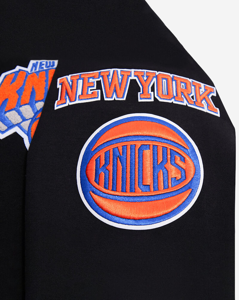 PRO STANDARD New York Knicks Classic Chenille Full Zip Pullover Hoodie BNK552755-BLK Black 3