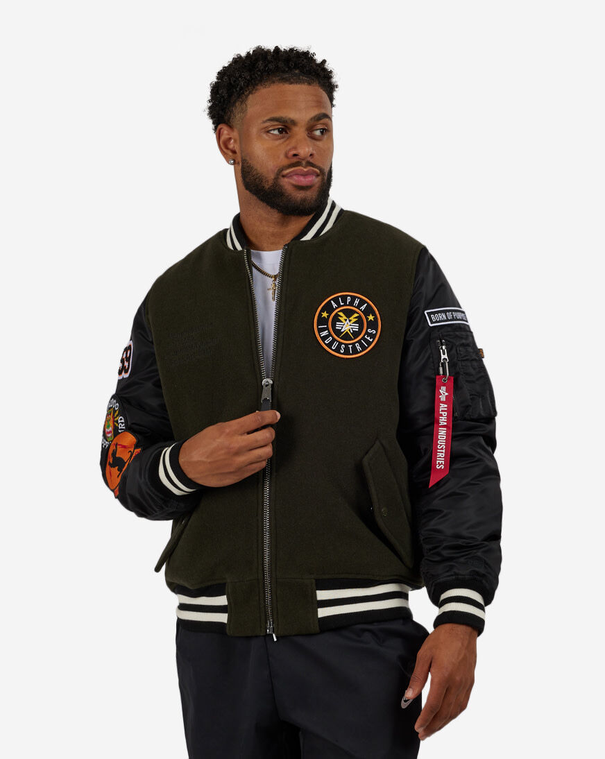 Alpha industries green bomber clearance