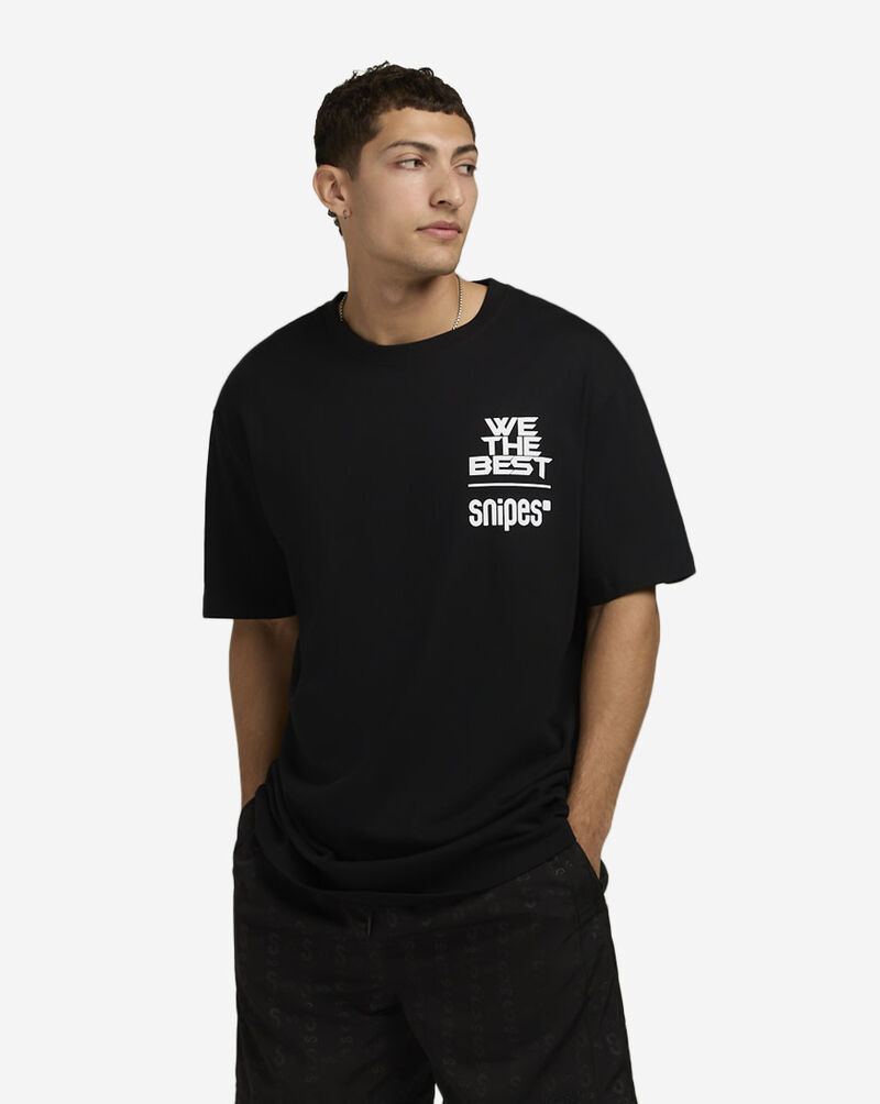 WE THE BEST Mens We The Best Tee  WTB102-BKWH Black 1