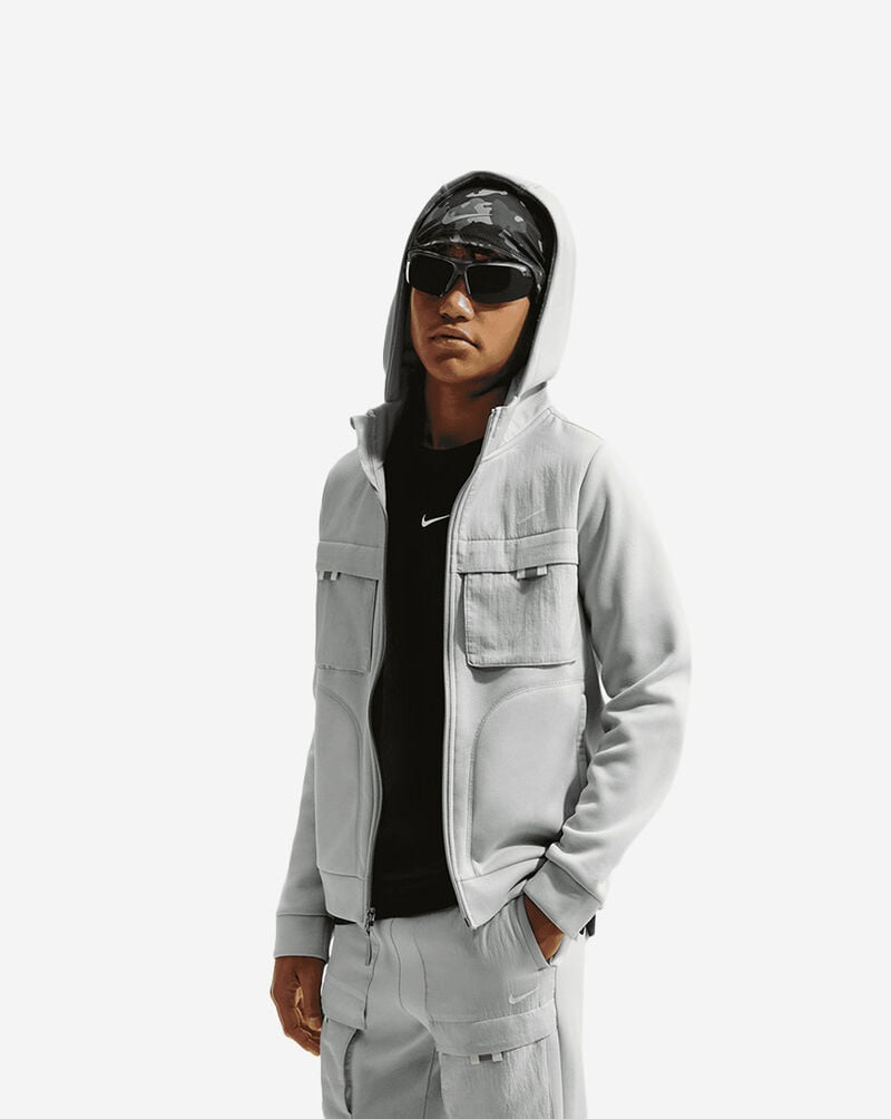 Nike Big Kids' NSW City Utility Full-Zip Hoodie IO0763-077 Grey 1