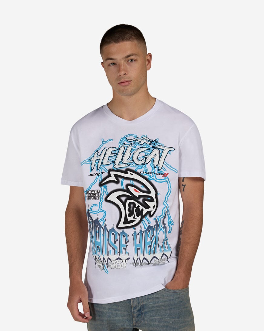 Shop Reason Hellcat Raise Tee DGS6TM-306JK white | SNIPES USA