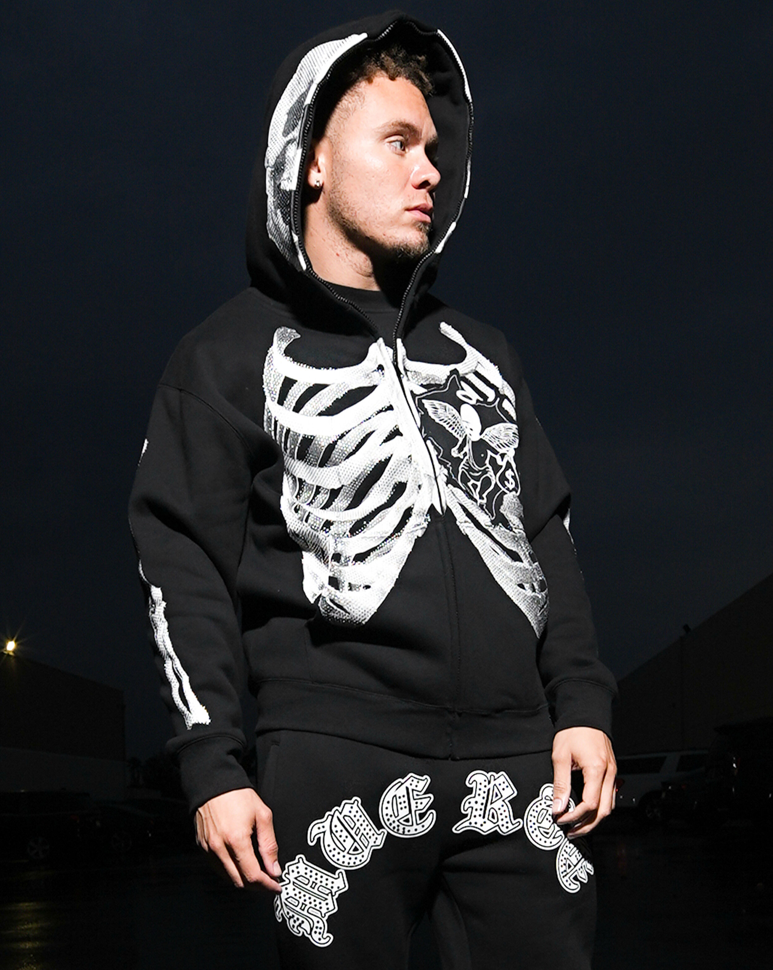 Shop Hasta Muerte Angel Cage Full Zip Hoodie HM-T3ANGELCAGE