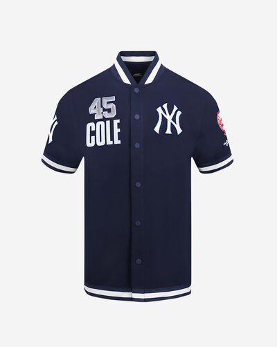 New York Yankees Gerrit Cole #45 Short Sleeve Classic Player Double Knit Warm Up Jacket