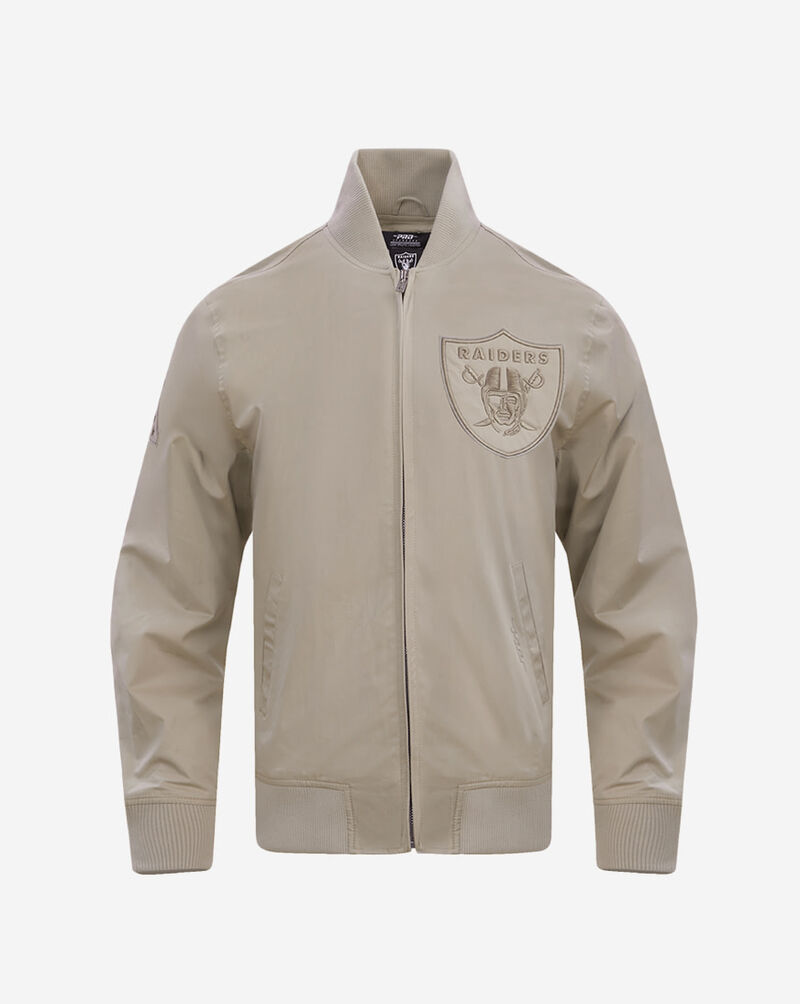 PRO STANDARD Las Vegas Raiders Neutral Twill Jacket FOR644651-TAU Beige 1