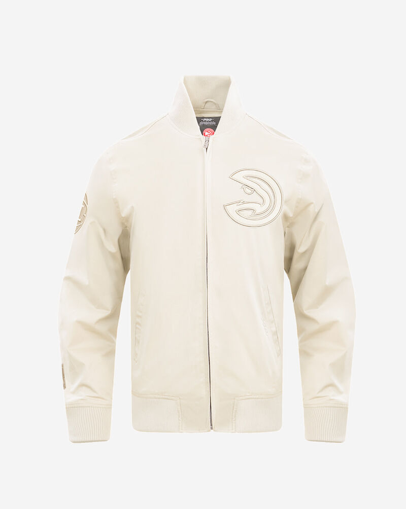PRO STANDARD Atlanta Hawks Neutral TwillI Jacket BAH658166-EGG cream 1
