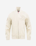 PRO STANDARD Atlanta Hawks Neutral TwillI Jacket BAH658166-EGG cream 1