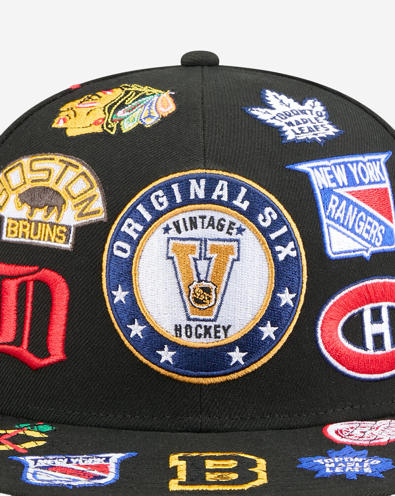 New Era 9Fifty Multi Team Vintage Snapback Hat 60731233 Black 2