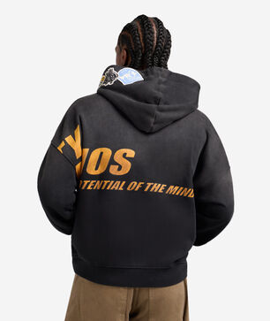 Patch Work Fleece Hoodie 