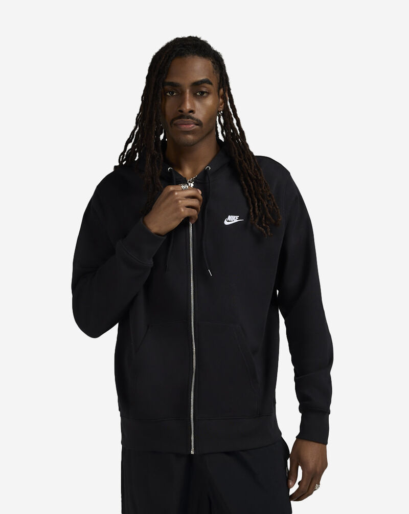Nike NSW Club Fleece Full-Zip Hoodie FN3861-010 Black 1