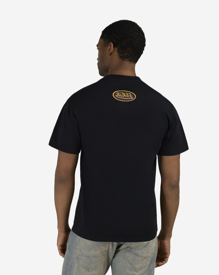 Shop Von Dutch Divine Roller Logo Tee 4VN9E0211SN-BLK black