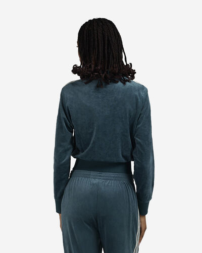 Liberty London Debossed Velvet Firebird Track Top