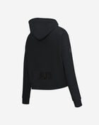 Brooklyn Nets Triple Black Cropped Pullover Hoodie