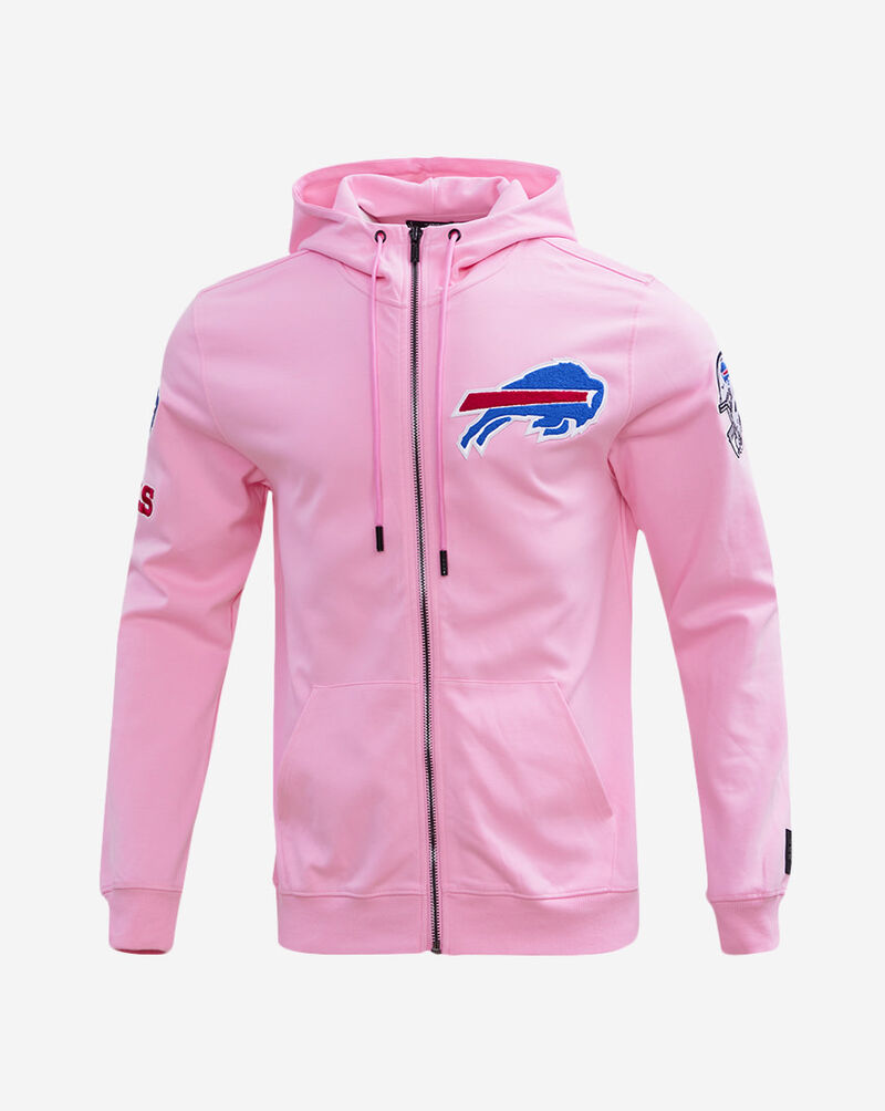 PRO STANDARD Buffalo Bills Classic Chenille Double Knit Full-Zip Hoodie FBB5410173-PNK Pink 1