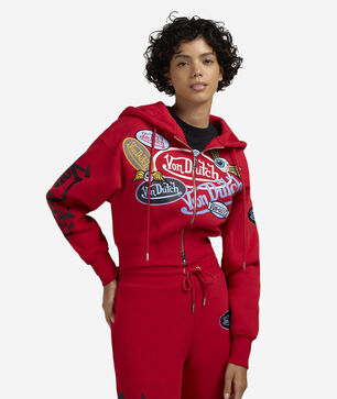 Sticker Mashup Full-Zip Hoodie