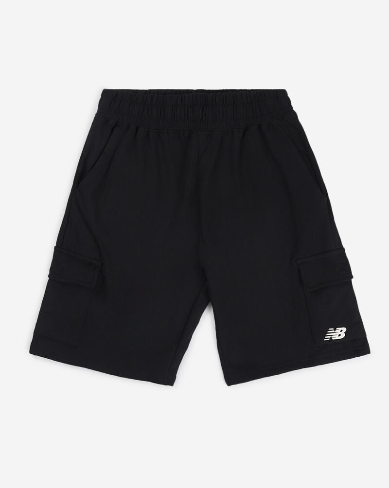 New Balance Boys' Fleece Cargo Shorts LAK51J12BK Black 1