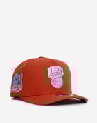 New Era 9Fifty New York Knicks A-Frame Snapback Hat 71012274 Orange 1