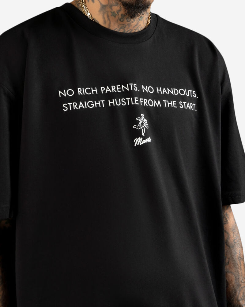 Hasta Muerte QT Straight Hustle From The Start Tee HM-QTSTRAIGHTHUSTLEFROMSTART-TEE-BLK Black 2