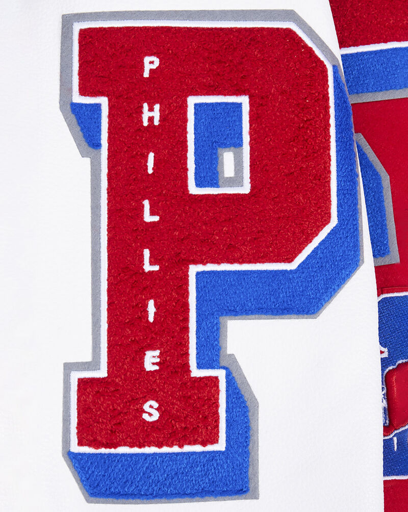 PRO STANDARD Philadelphia Phillies Mash Up Rib Wool Varsity Jacket  LPH6314677-RDW Red 4