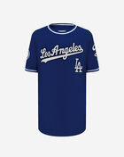 PRO STANDARD Big Boys' Los Angeles Dodgers Retro Classic Striped Rib Tee LLDB1315129-DBL Blue 1