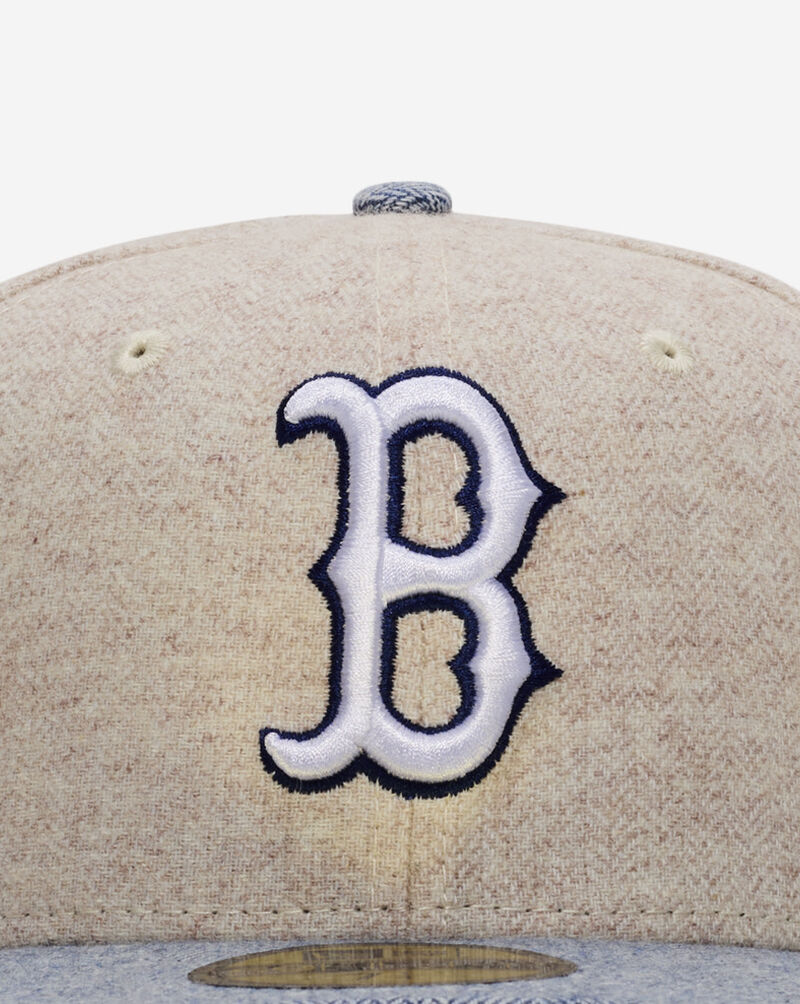 New Era 59Fifty Boston Red Sox Tweed Fitted Hat 60765615 cream 2