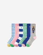 American in Paris 6-Pack Bear Crew Socks
