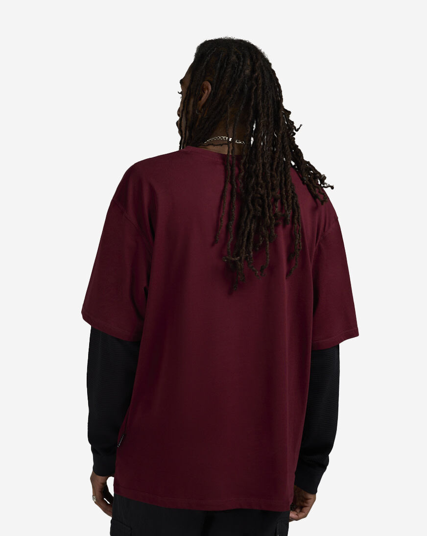 Shop SNIPES 2-in-1 Thermal Tee FW25MF005-650 red | SNIPES USA