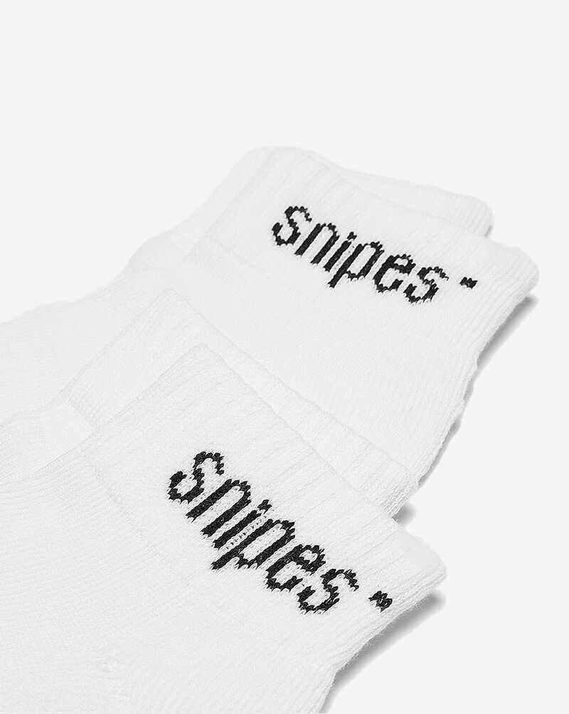 SNIPES 3-Pack Logo Ankle Socks SNUS017-00220 White 2