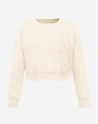 PRO STANDARD Big Girls' New York Mets Neutral Fleece Crewneck LNMBC314951-EGG cream 1