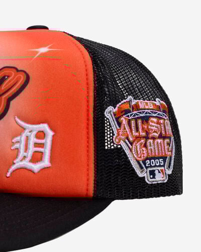 Detroit Tigers Trucker Air Brush Adjustable Hat Detroit Tigers Trucker Air Brush Adjustable Hat