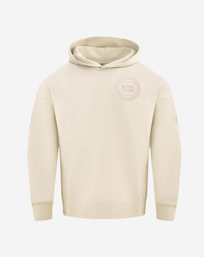Detroit Pistons Neutral Drop Shoulder Fleece Pullover Hoodie