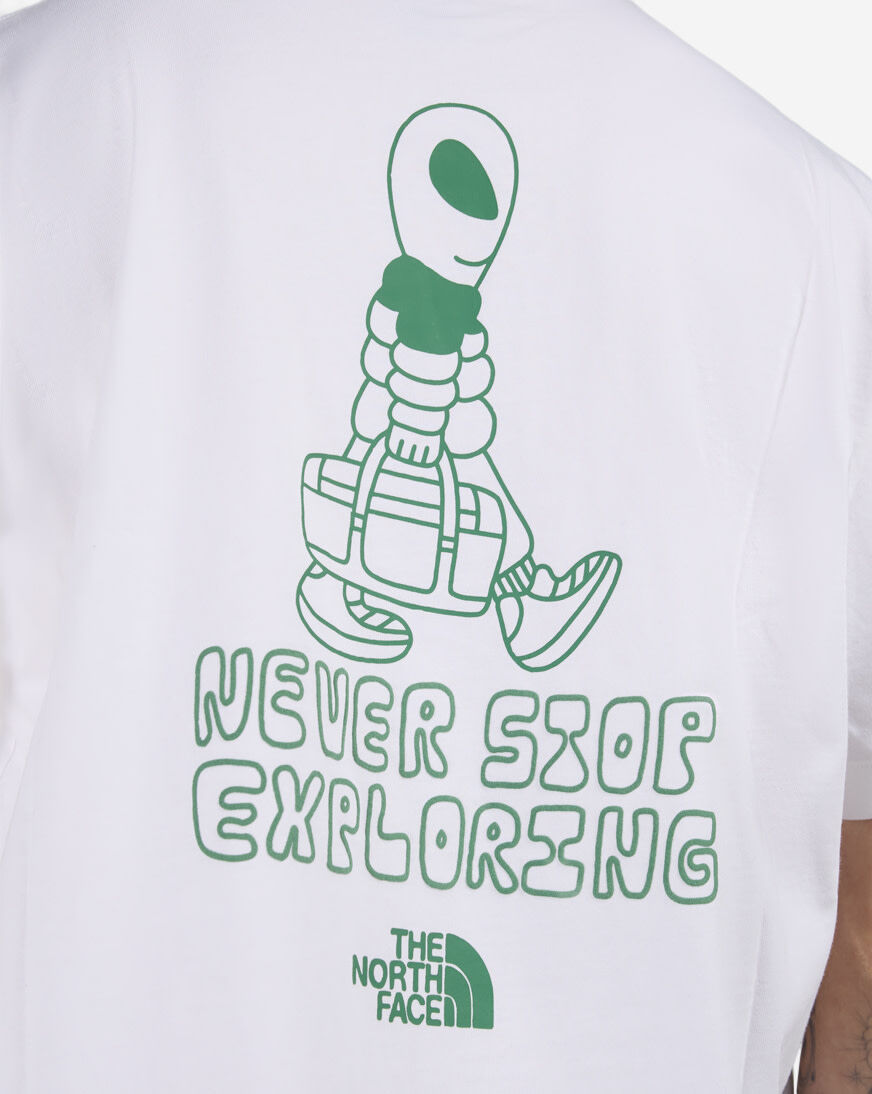 Shop The North Face Alien Relaxed Short-Sleeve Tee NF0A8G9G white
