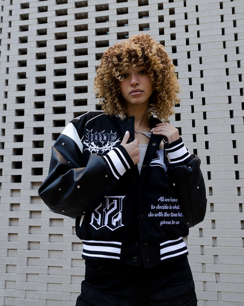 Smoke Rise Rhinestone GF Jacket AJ24995SN-BLK Black 4