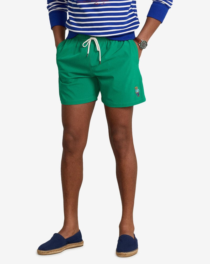Shop Polo Ralph Lauren Traveler Swim Shorts 710865367002-GRN