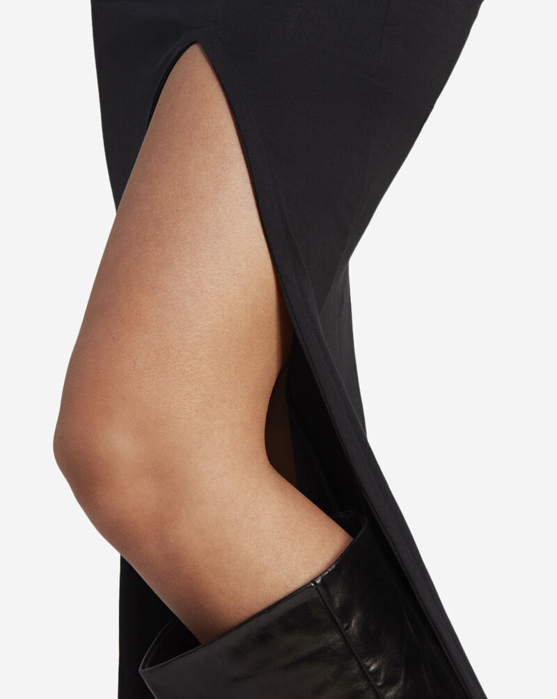 adidas 3/4 Sleeve Maxi V Neck Dress IK0439 Black 4