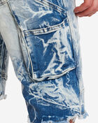 Luxe Wash Front Panel Denim Shorts